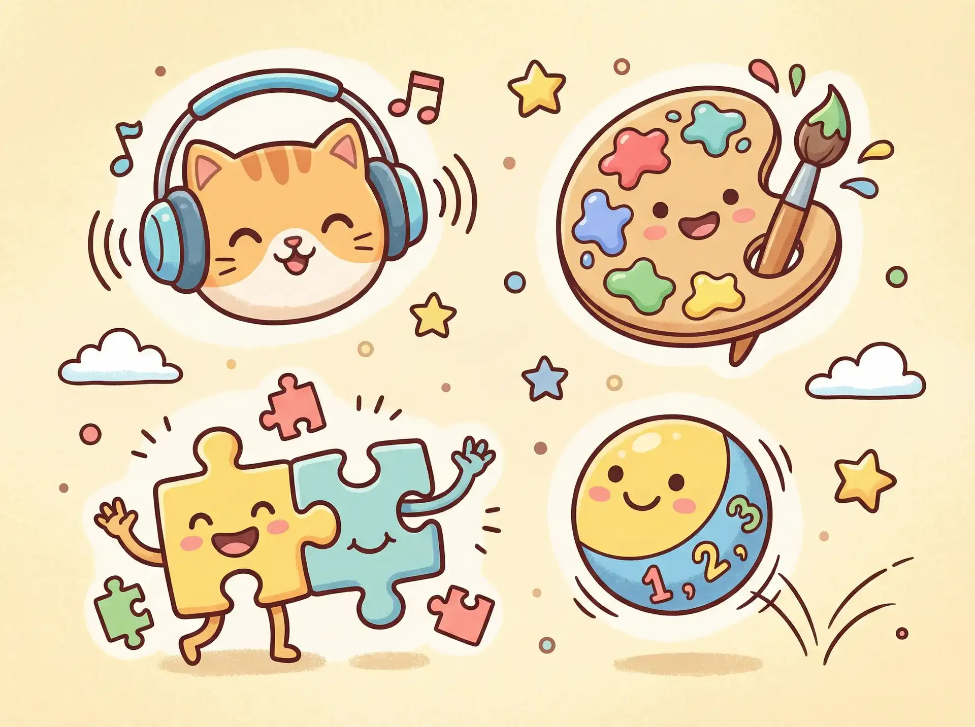 小朋友的手工作品 - 银河守门员 益智创作